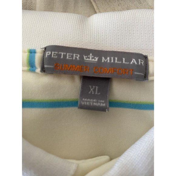 Peter Millar Polo Golf Shirt Men’s Size XL Summer Comfort Striped Stretch - Picture 4 of 6
